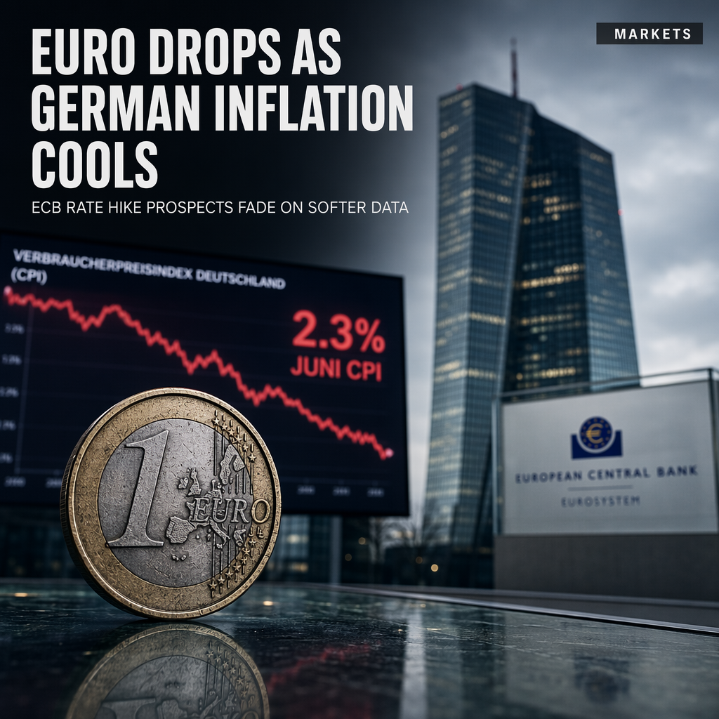 Euro Weakens as German Inflation Falls, Dimming ECB Rate Hike Prospects