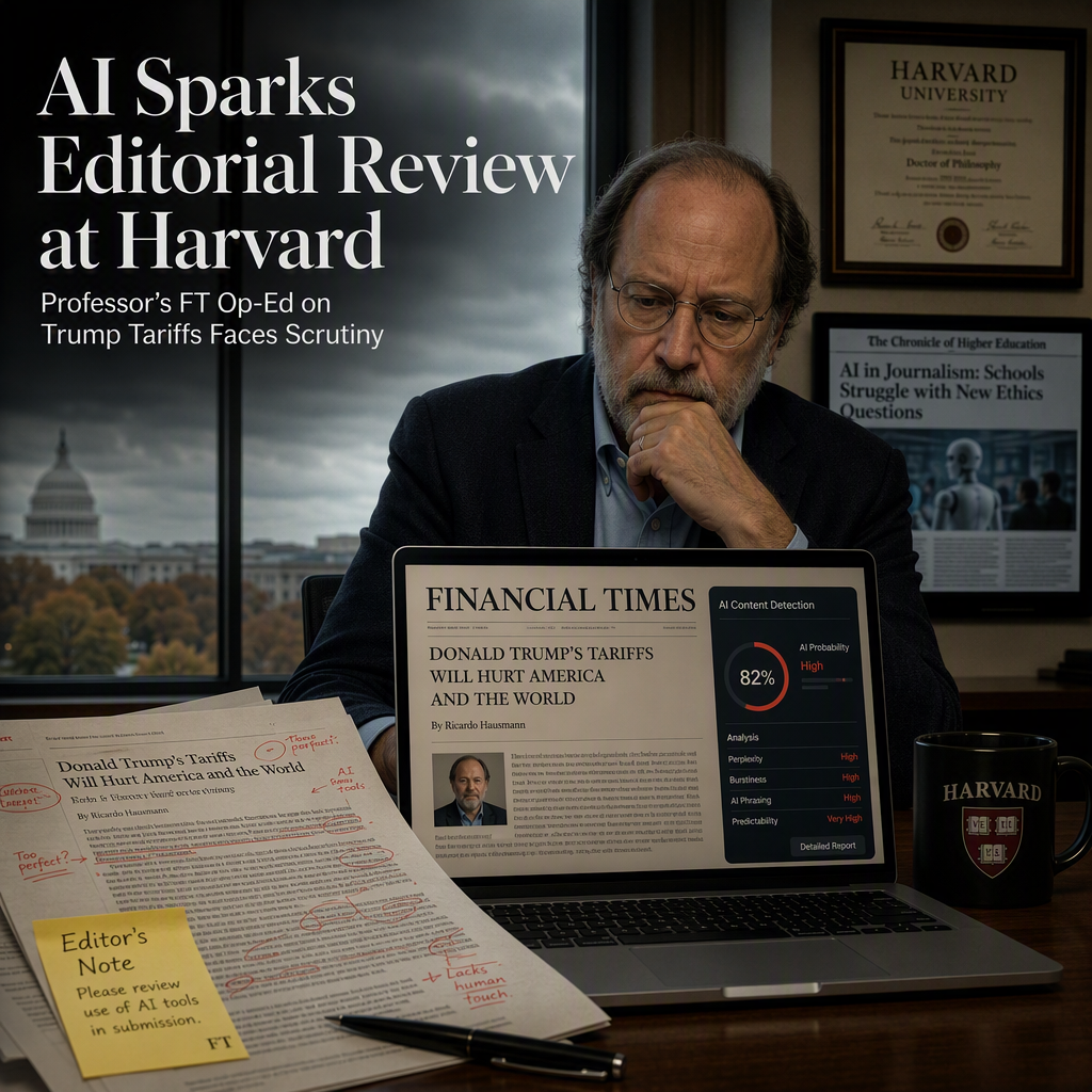 Harvard Professor Faces Scrutiny for Using AI to Condense Financial Times Op-Ed Criticizing Trump Tariffs