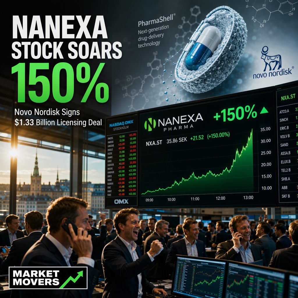 Nanexa Shares Surge Over 150% After $1.33 Billion Licensing Deal With Novo Nordisk