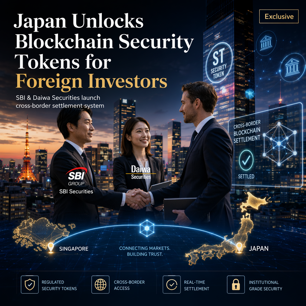 SBI and Daiwa Securities to Enable Foreign Investment in Japanese Security Tokens via Blockchain