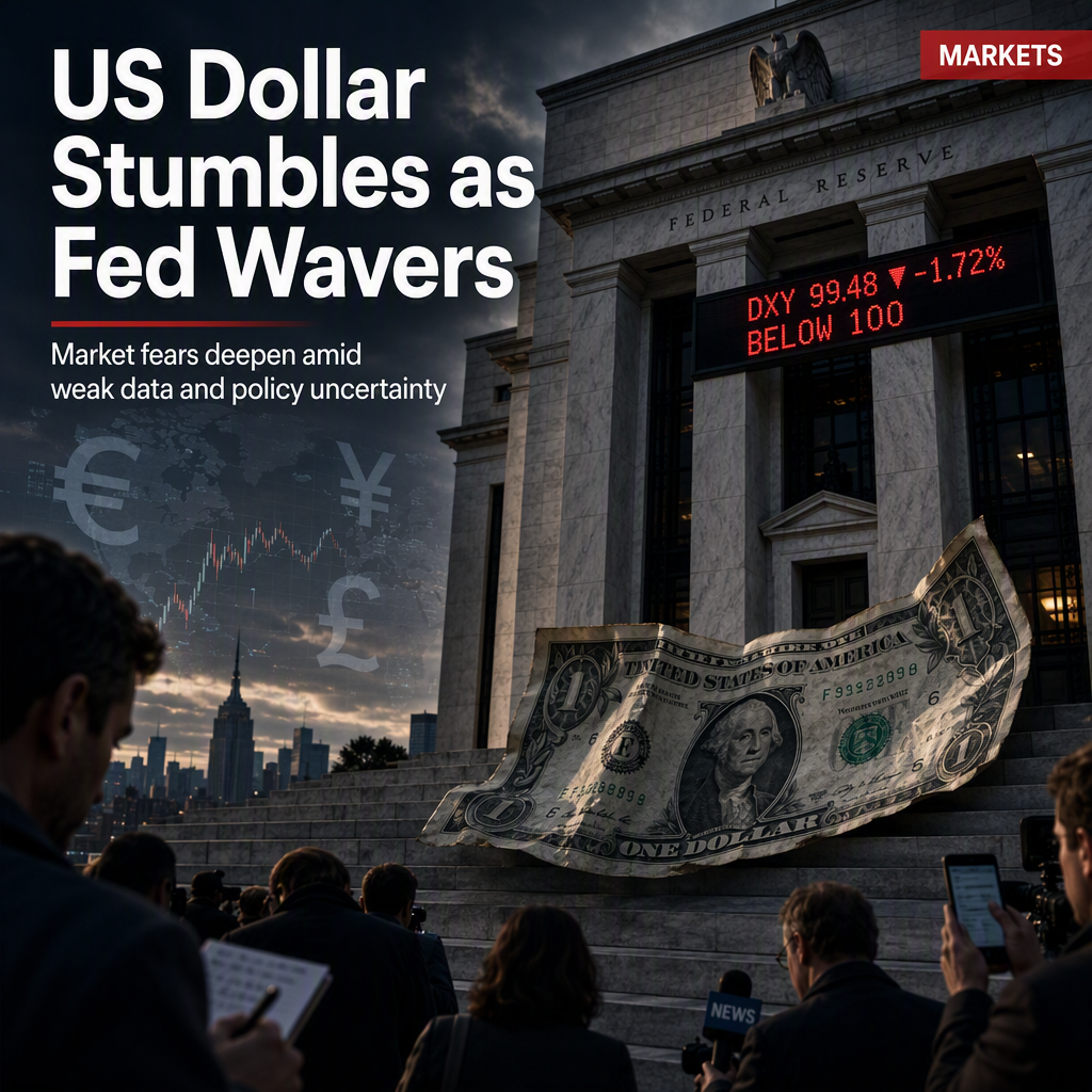 US Dollar Faces Extended Selloff Amid Fed Ambiguity and Weak Economic Data