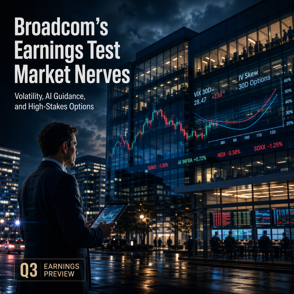 Broadcom Prepares for Q3 Earnings Amid Elevated Volatility and Lingering Market Skepticism