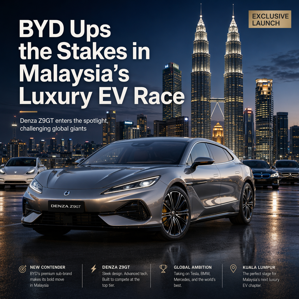 BYD Launches Denza Z9GT, Targeting Malaysia's Luxury EV Market