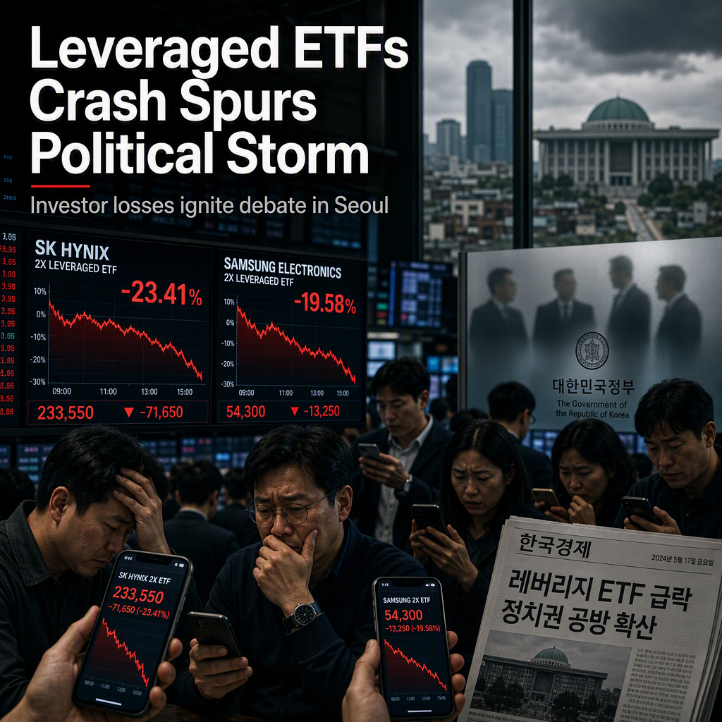 South Korea's Single-Stock Leveraged ETFs Plunge, Sparking Political Controversy