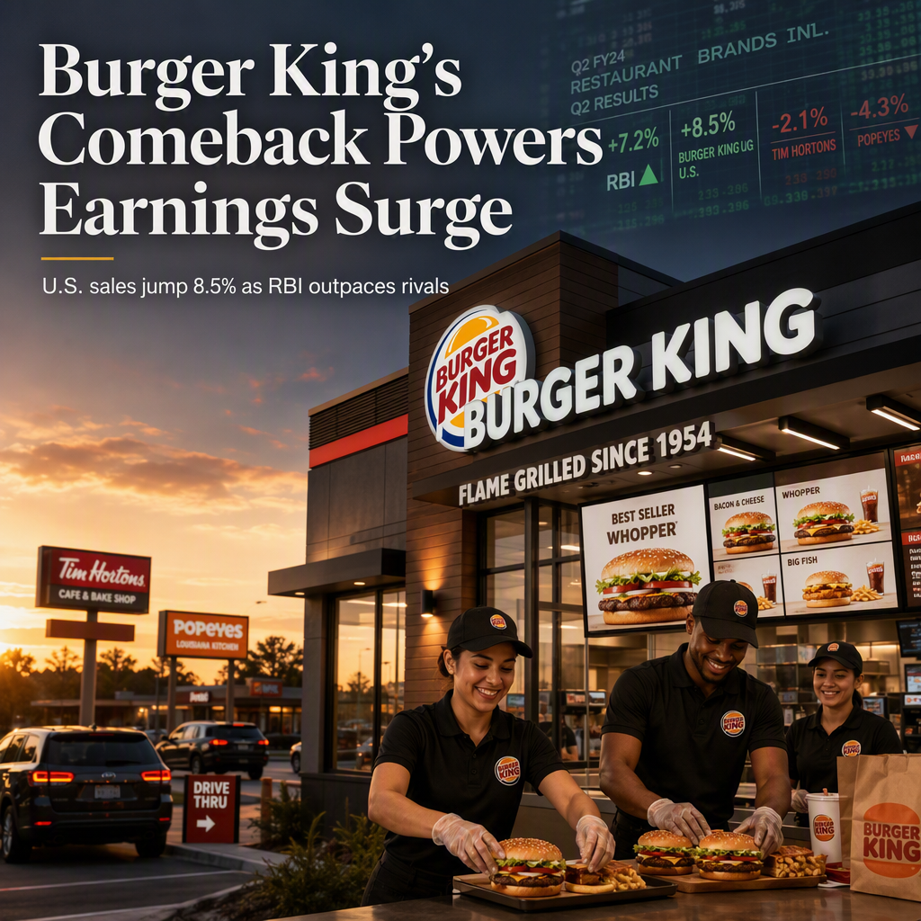 Burger King's U.S. Turnaround Drives Restaurant Brands International to Earnings Beat