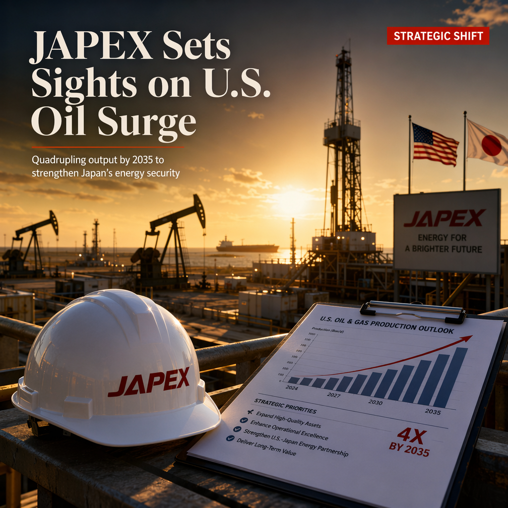 JAPEX Targets Fourfold Increase in U.S. Oil and Gas Output by 2035 to Bolster Energy Security