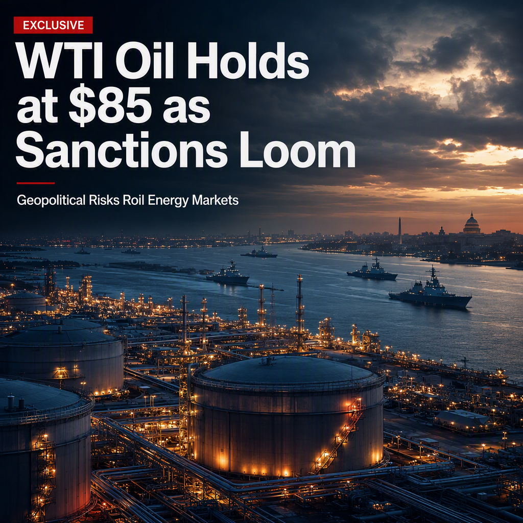 WTI Oil Hovers Near $85 as US Prepares Major Sanctions on Iran, Geopolitical Risks Intensify