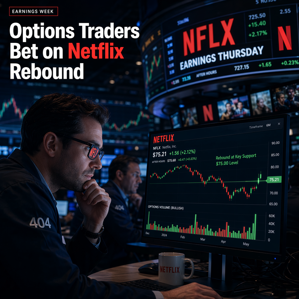 Options Traders Turn Bullish on Netflix Ahead of Earnings After Prolonged Selloff