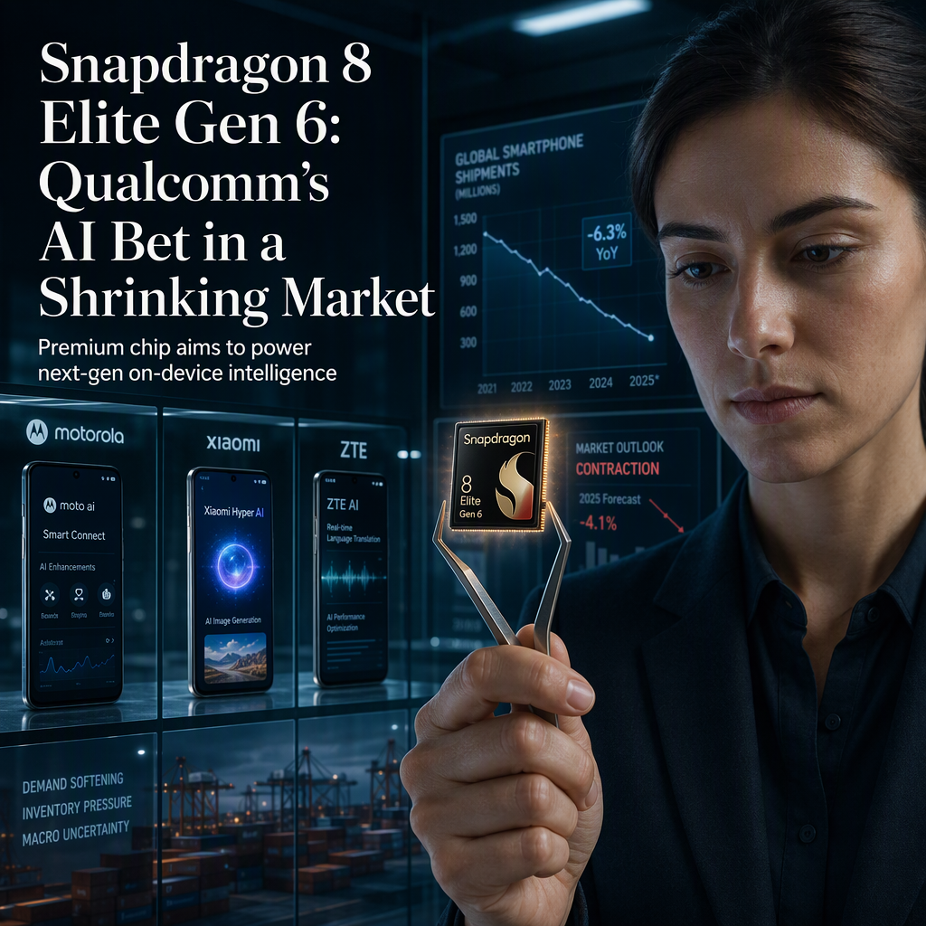 Qualcomm Unveils Snapdragon 8 Elite Gen 6 AI Chip Amid Smartphone Market Contraction