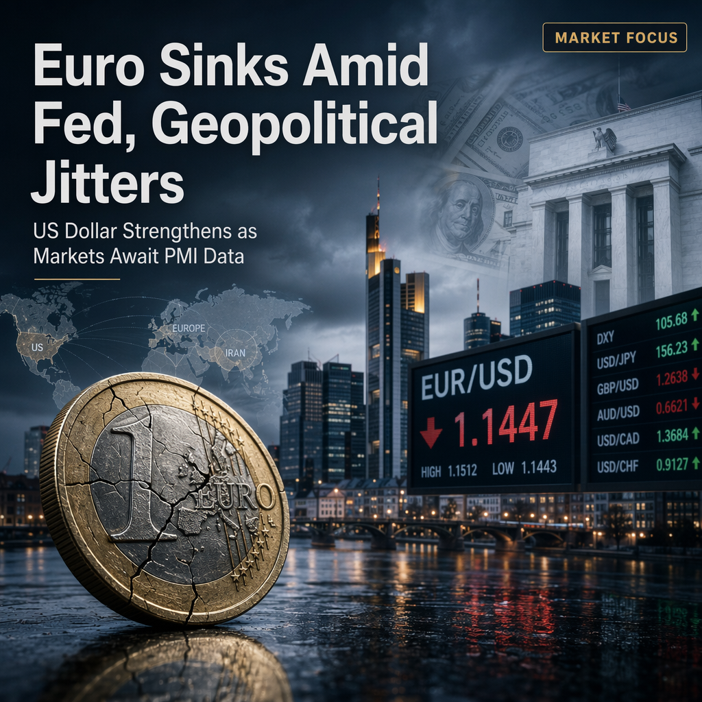 Euro Falls Below 1.1450 Amid US-Iran Peace Deal Uncertainty and Hawkish Fed Expectations
