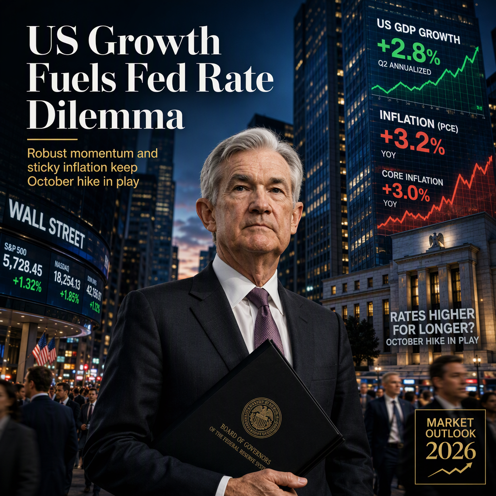 US Growth Momentum and Sticky Inflation Keep October Fed Rate Hike in Play