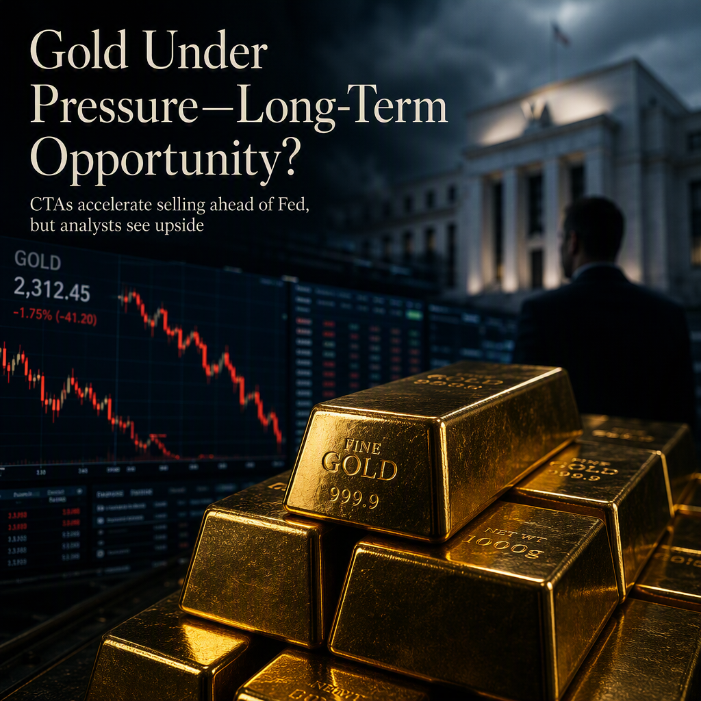 Gold Faces Intensified CTA Selling Ahead of Fed Decision, But Analysts See Long-Term Opportunity
