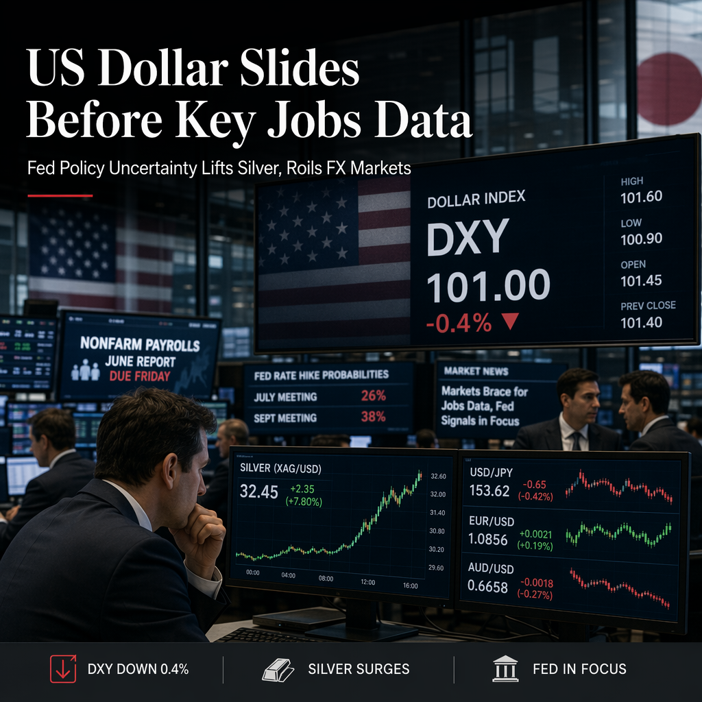 US Dollar Weakens Ahead of June Nonfarm Payrolls as Markets Eye Fed Policy Signals