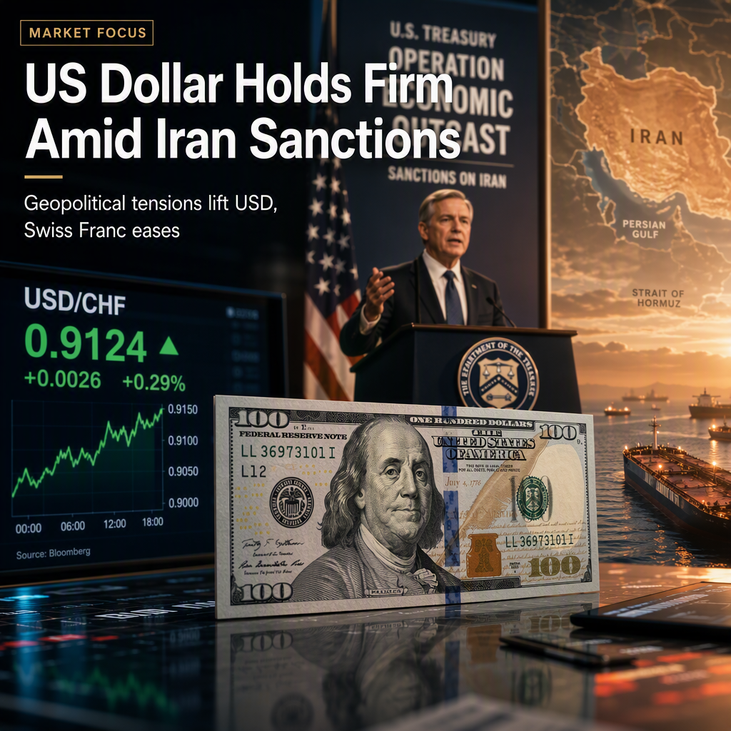 US Dollar Stabilizes as Treasury Launches New Sanctions on Iran; Swiss Franc Eases