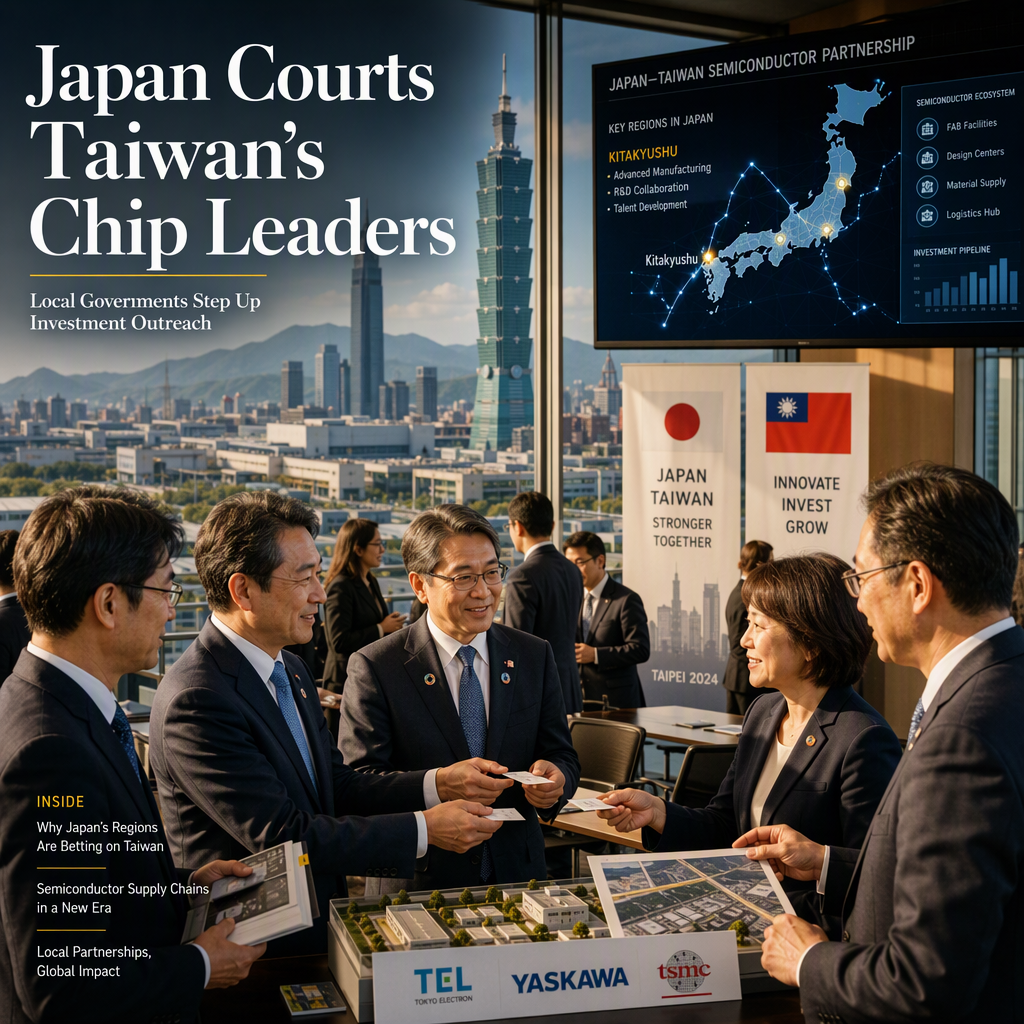Japanese Local Governments Intensify Outreach to Taiwan for Semiconductor Investment
