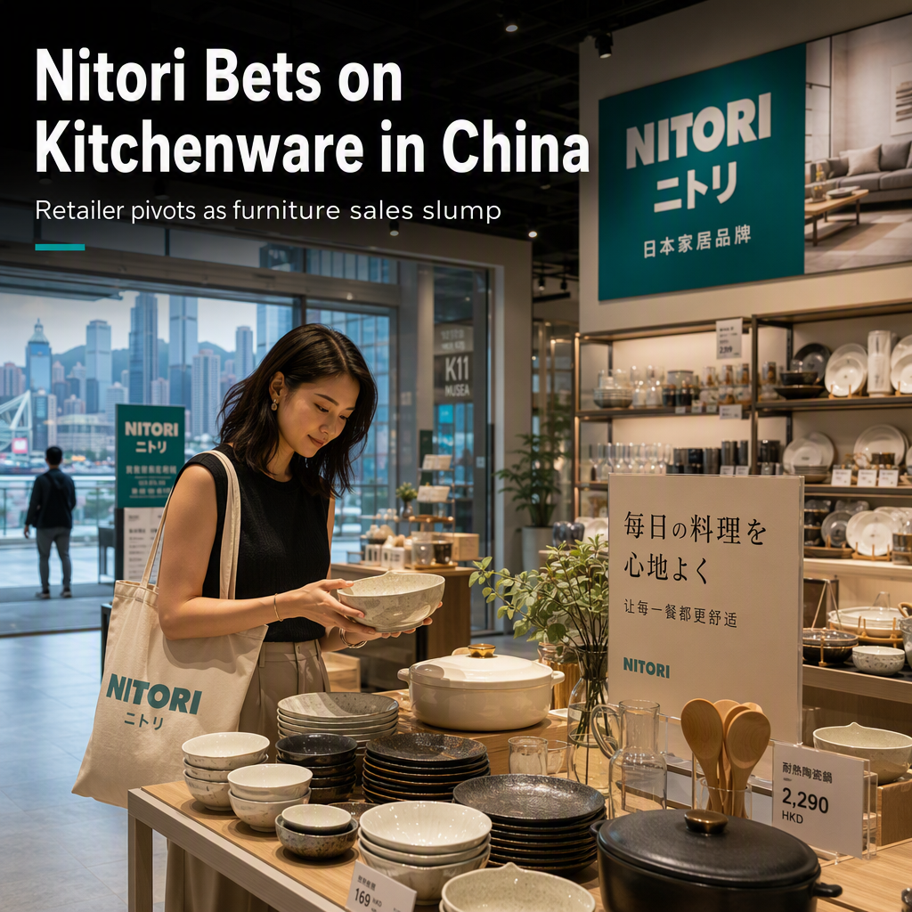 Nitori Shifts China Strategy to Kitchenware Amid Property Market Slump
