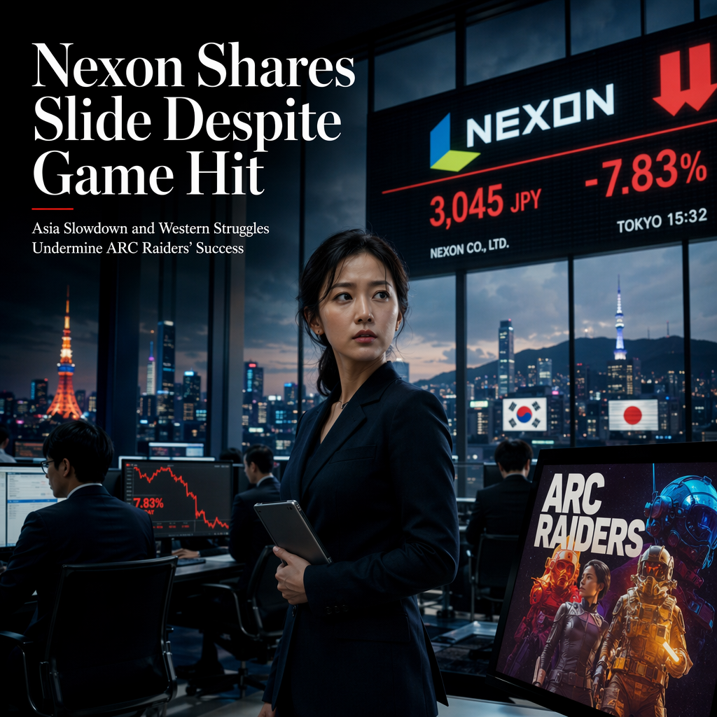 Nexon Shares Fall Despite ARC Raiders Success Amid Asian Slowdown and Western Market Challenges