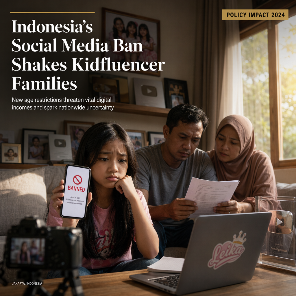 Indonesia's Social Media Ban Threatens Income Stream for Young Influencers and Families
