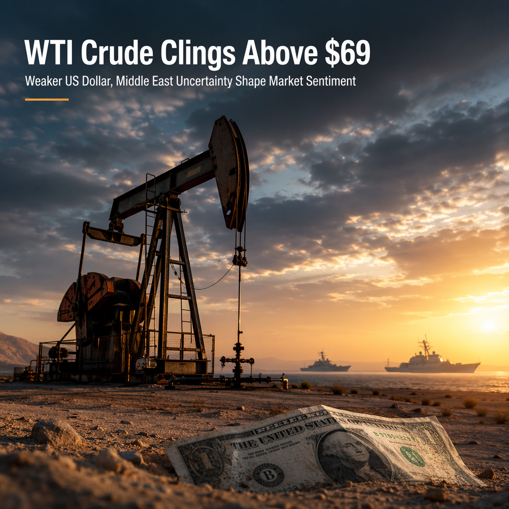 WTI Crude Holds Above $69 as Weaker US Dollar and Middle East Tensions Shape Market Sentiment