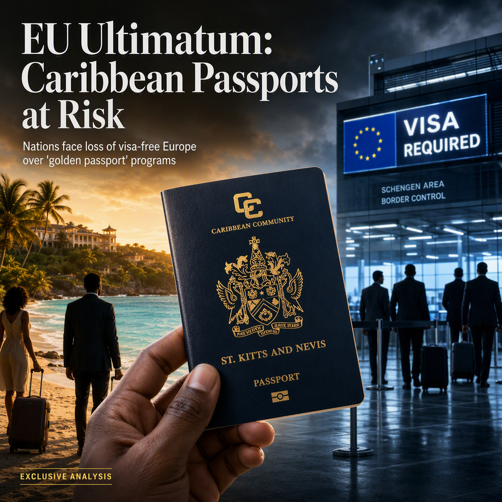 EU Threatens Caribbean Nations With Visa Restrictions Over Golden Passport Programs