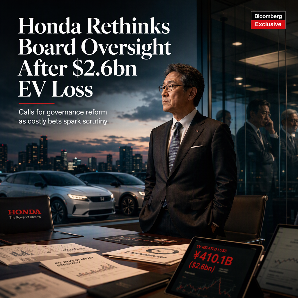 Honda Board Chair Criticizes Limited Oversight After $2.6bn EV-Related Loss