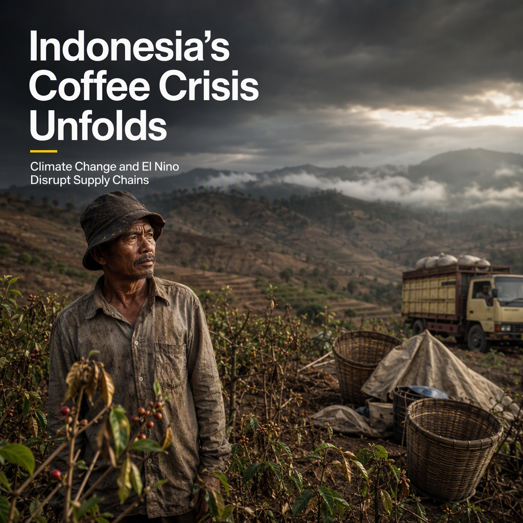 Indonesia's Coffee Industry Faces Supply Chain Disruptions Amid Climate Change and El Nino