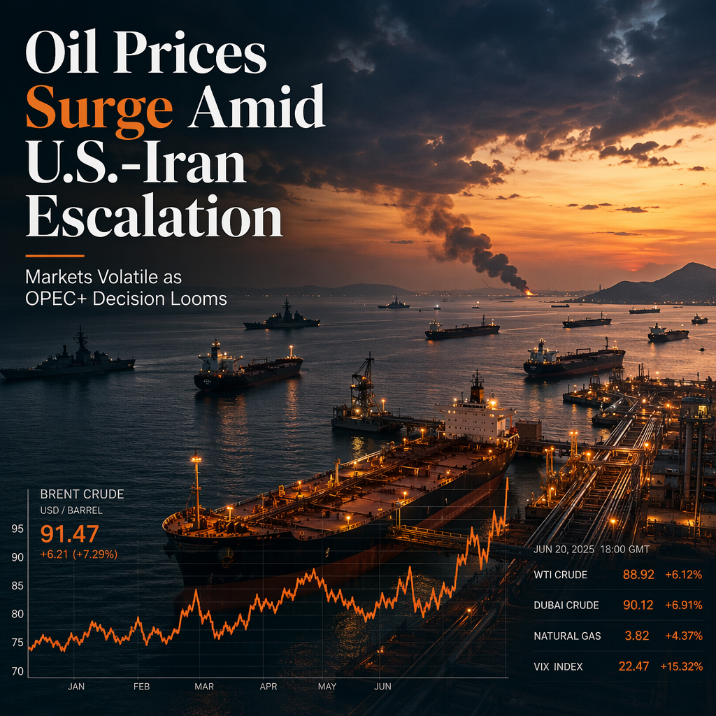 Oil Prices Surge as U.S. Strikes Iran; Market Eyes OPEC+ Supply Decision