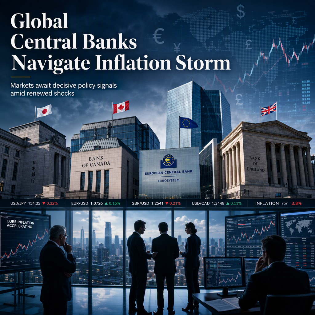 Global Central Banks Face Inflation Shocks and Growth Challenges Amid Policy Uncertainty