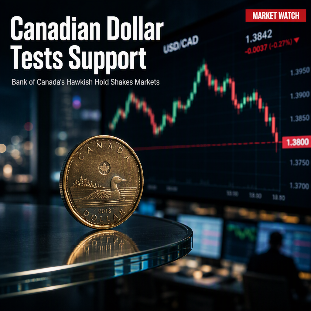 Canadian Dollar Tests Support as Bank of Canada Delivers Hawkish Hold