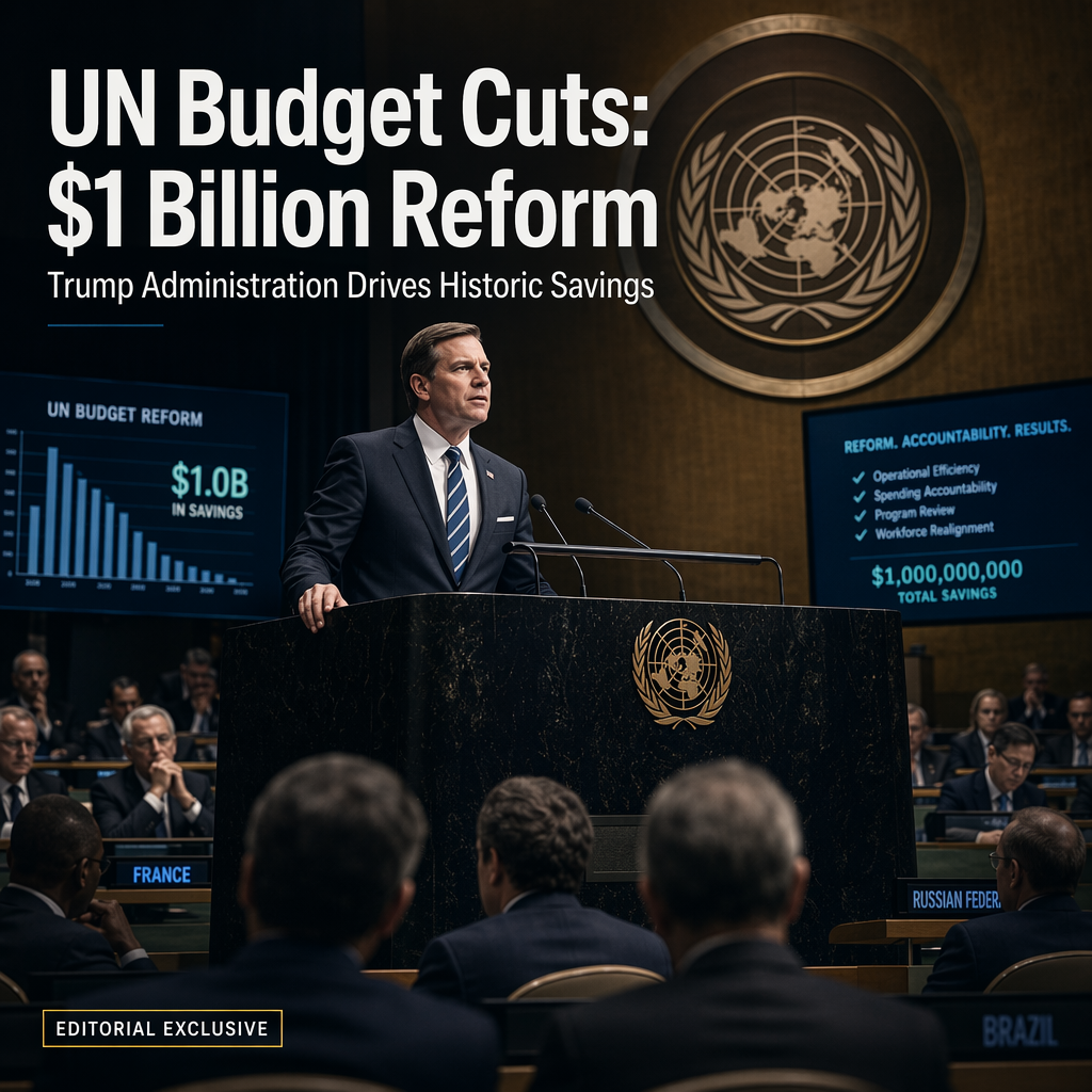 Trump Administration Secures Over $1 Billion in Unprecedented UN Budget Cuts Amid Reform Push