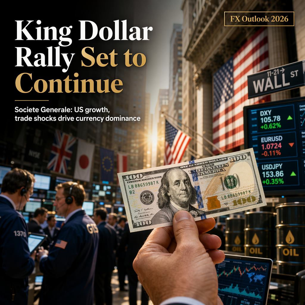 Societe Generale Expects US Dollar Strength to Persist Despite Recent Pause