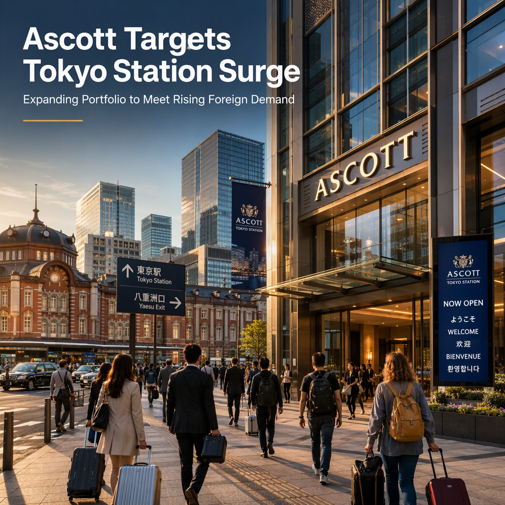 Ascott Expands Tokyo Station Portfolio to Capture Rising Demand from Foreign Visitors
