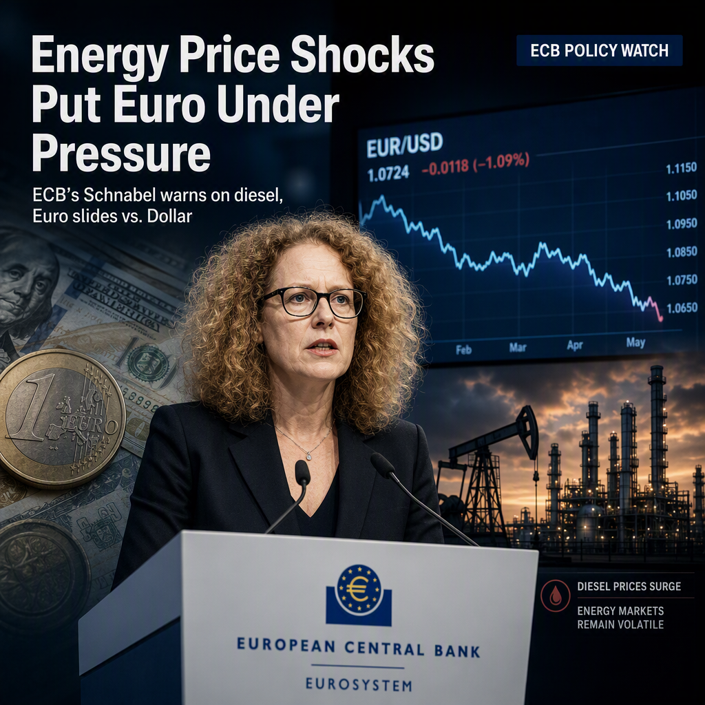 ECB’s Schnabel Flags Energy Price Concerns as Euro Remains Under Pressure