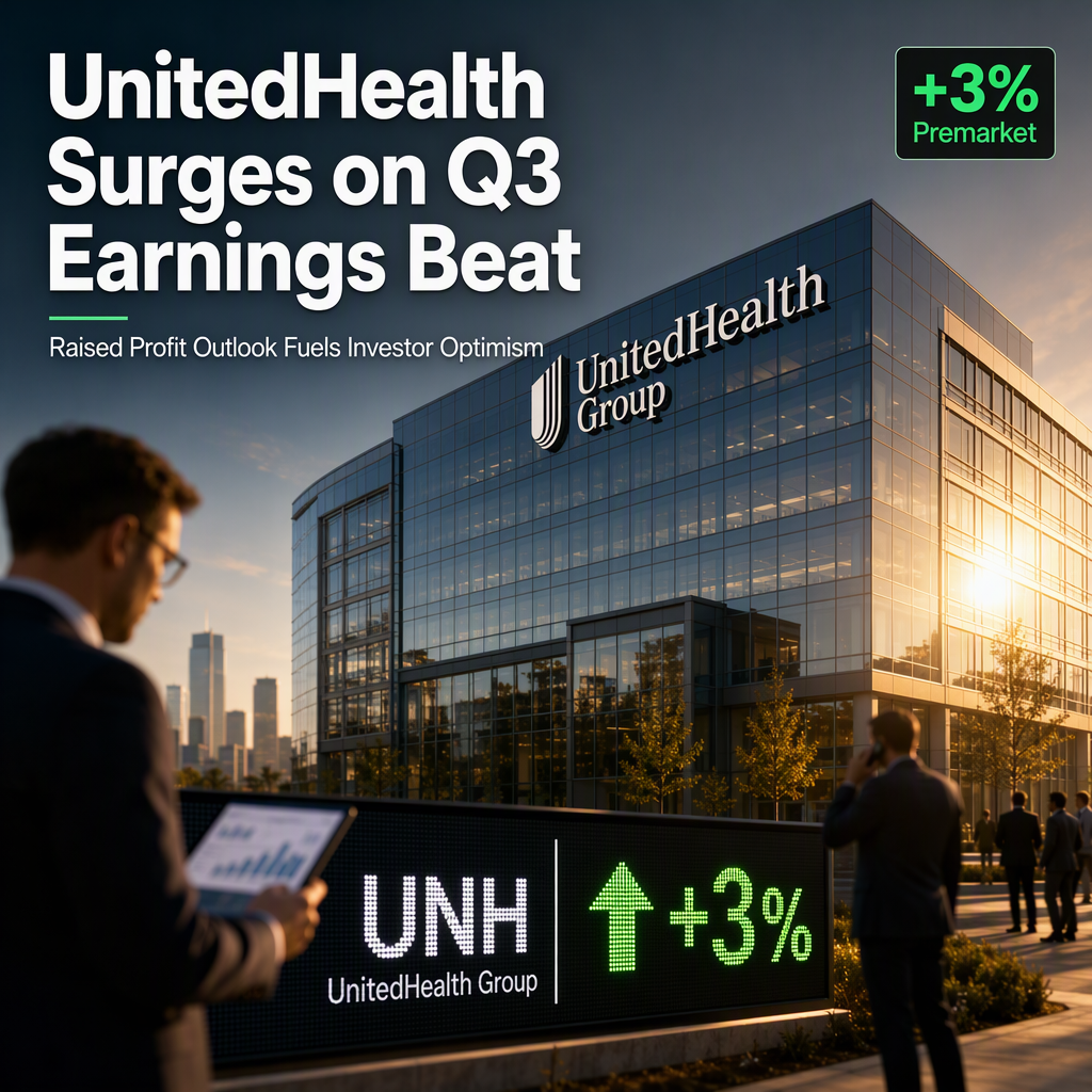 UnitedHealth Group Surges After Beating Q3 Estimates and Raising Profit Outlook