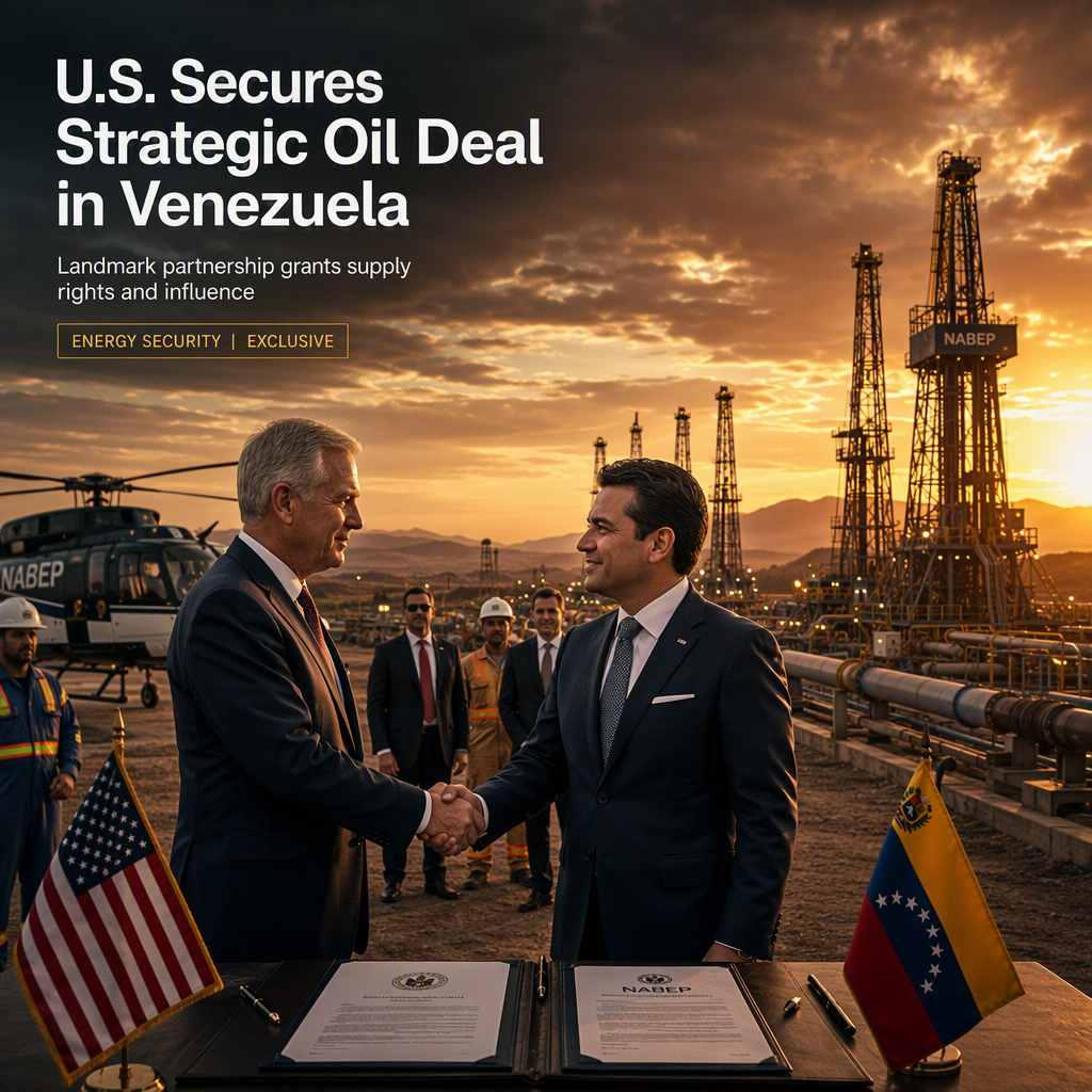 U.S. Strikes Landmark Oil Deal with Venezuela's NABEP, Secures Major Stake and Supply Rights