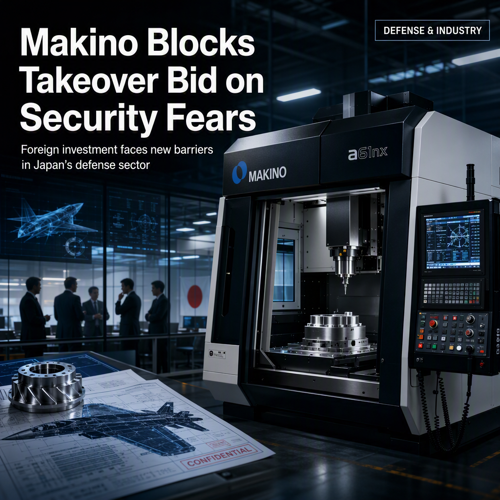 Makino Milling Machine Rejects NSSK Takeover Bid Amid National Security Concerns
