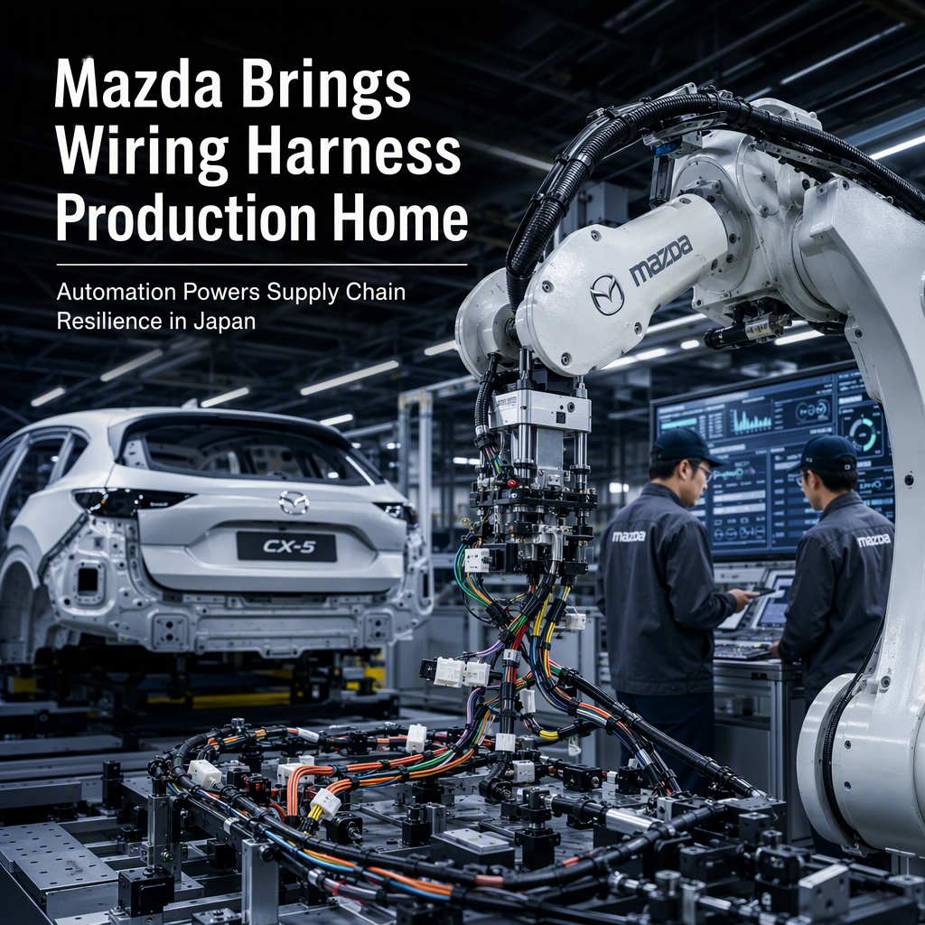 Mazda Automates Wiring Harness Production, Reshoring Supply Chain to Japan