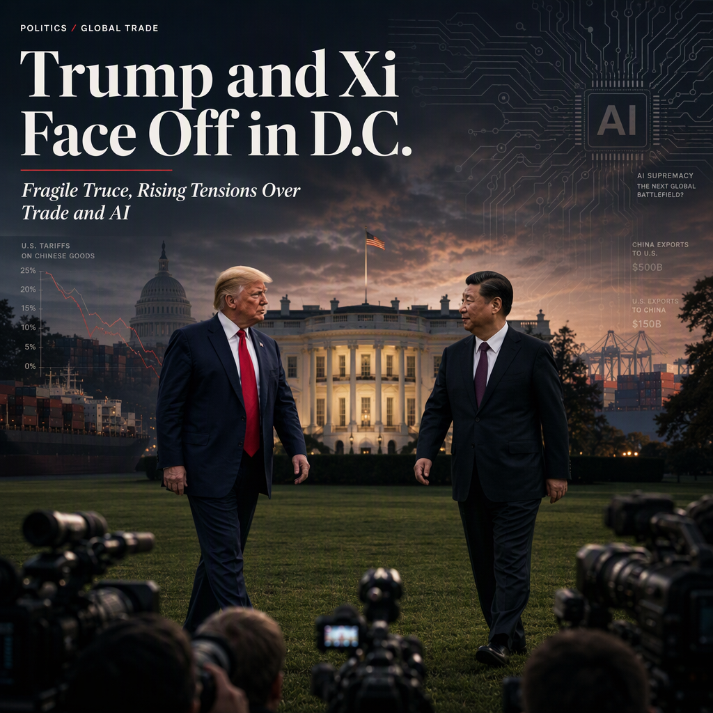 Trump and Xi to Meet in Washington Amid Fragile Trade Truce and Rising Tensions Over AI, Tariffs, and Iran