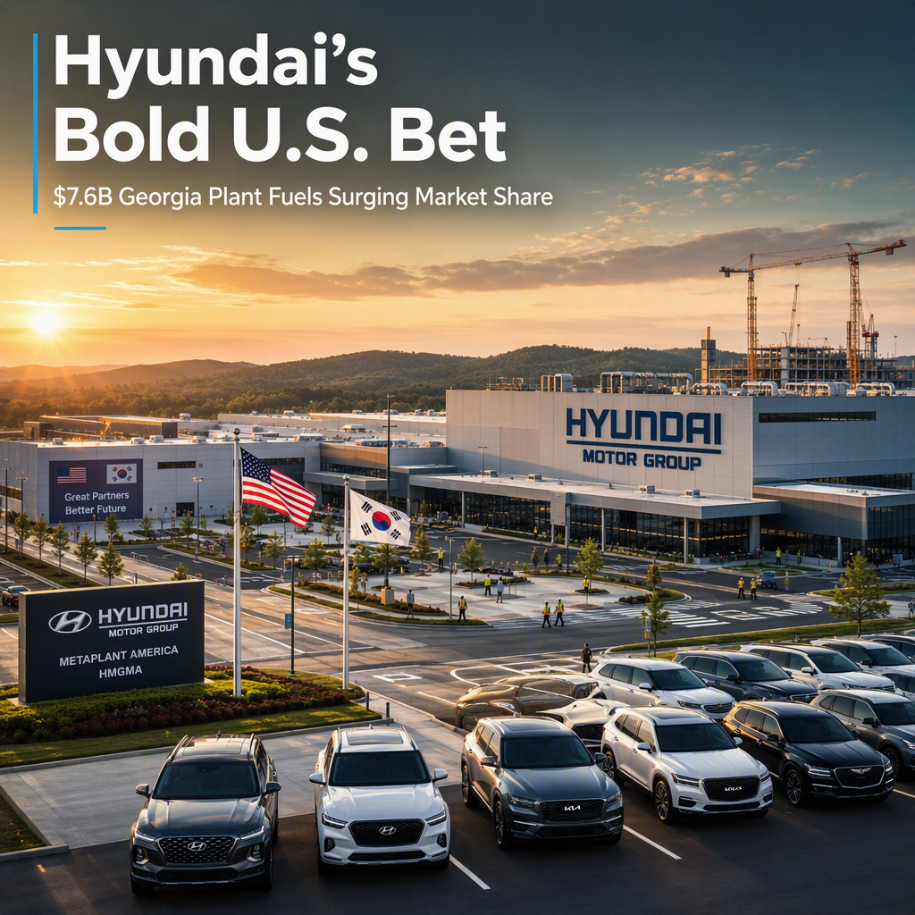 Hyundai Accelerates U.S. Expansion with $7.6 Billion Georgia Plant Amid Surging Market Share