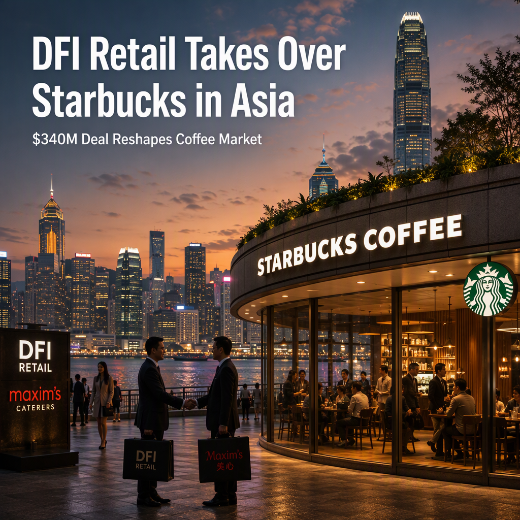 DFI Retail Acquires Starbucks License in Asia, Swaps Maxim's Stake for $340 Million