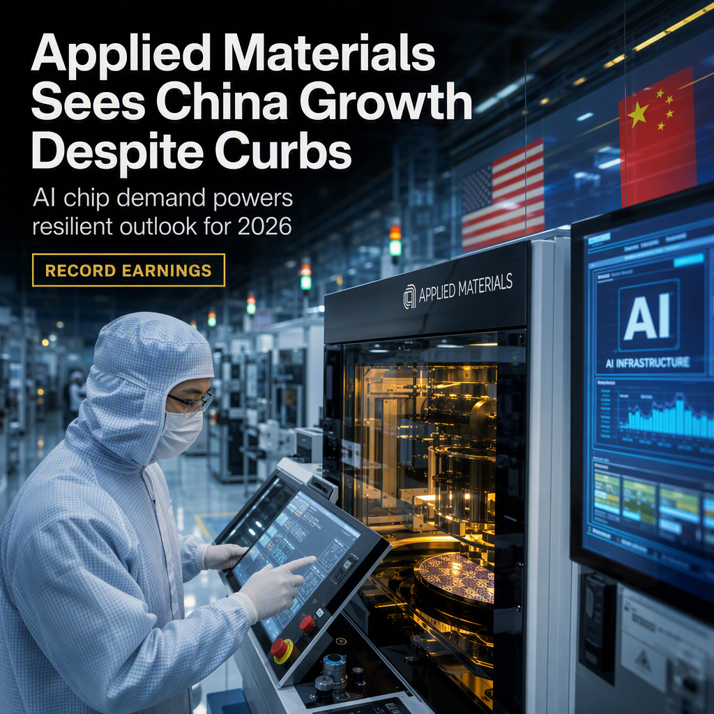 Applied Materials Forecasts Continued China Revenue Growth in 2026 Despite US Export Curbs