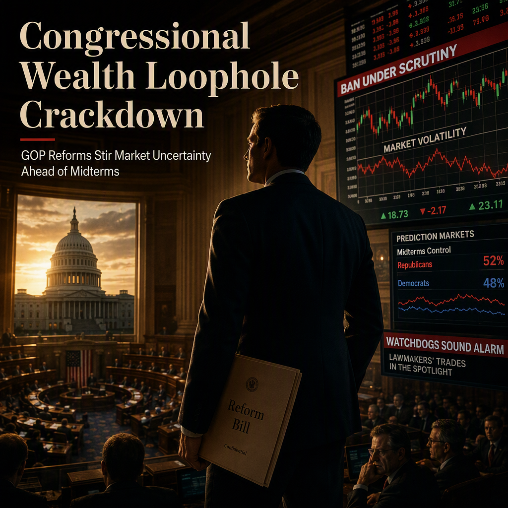 GOP Targets Congressional Wealth Loophole Amid Stock-Trading Ban, Stirring Market Uncertainty