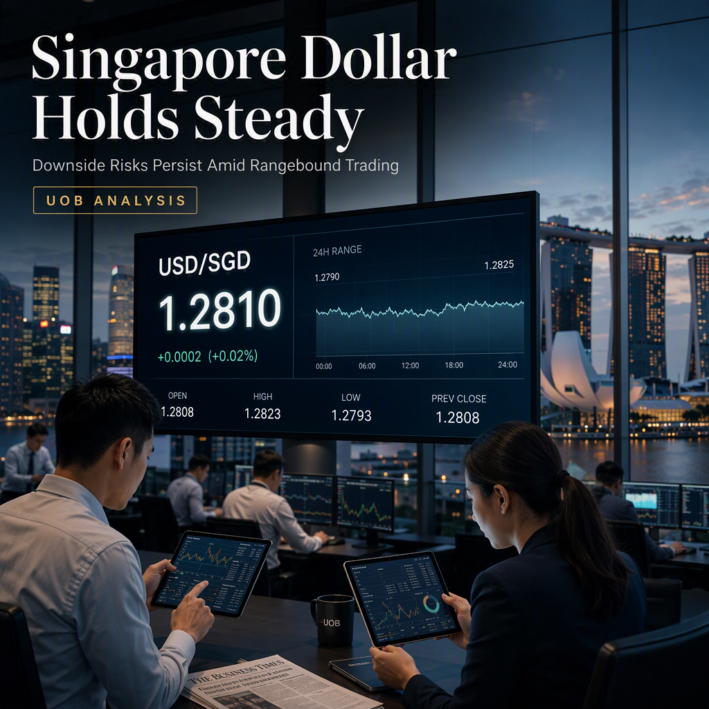 Singapore Dollar Holds Steady Against US Dollar as Downside Risks Persist, Says UOB