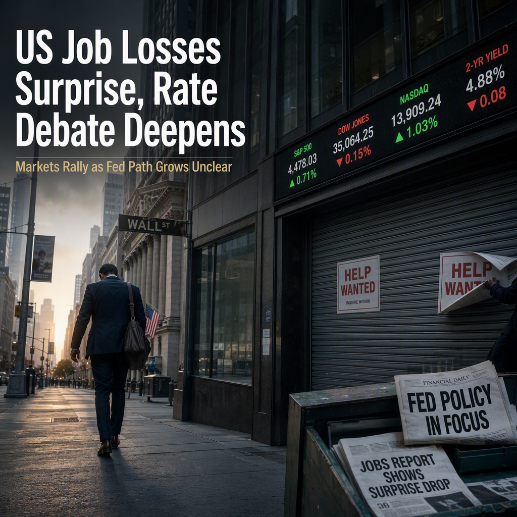 US Economy Sheds Jobs in July, Unemployment Rate Falls Amid Fed Policy Uncertainty