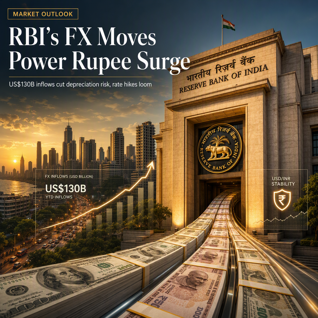 RBI's FX Measures Drive Strong Rupee Inflows, MUFG Sees Reduced Depreciation Risks and Possible Rate Hikes