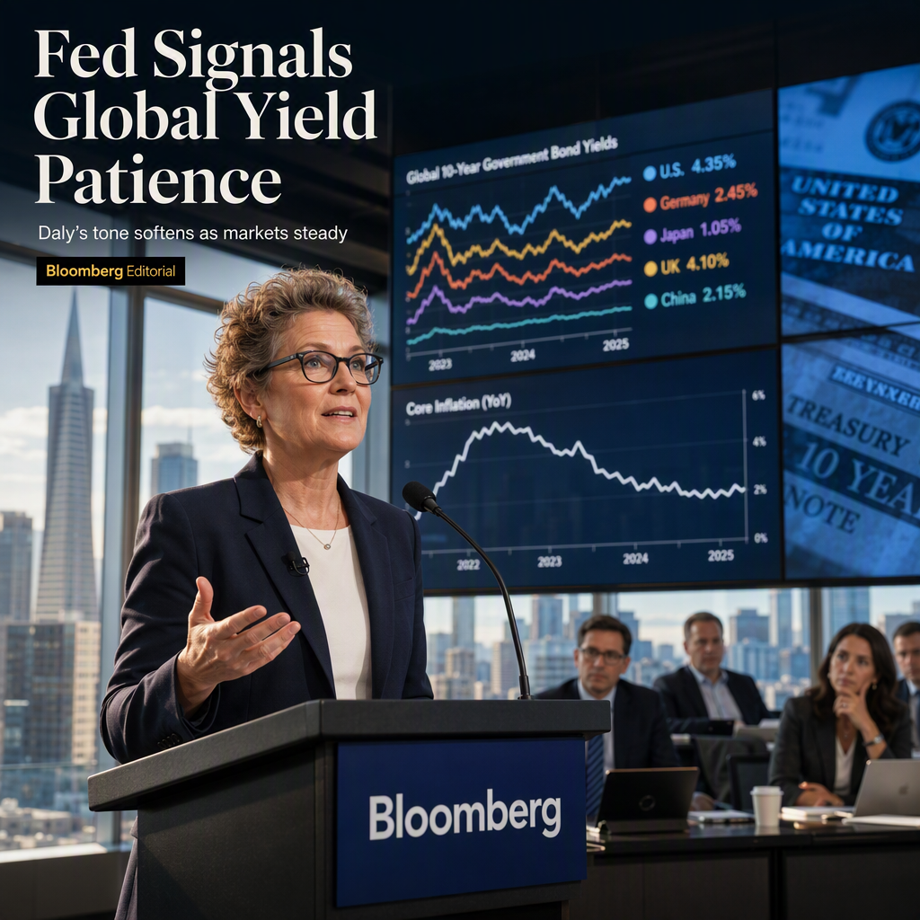 Fed's Daly Sees Long-Term Yield Rise as Global Issue, Signals Patience on Rate Policy