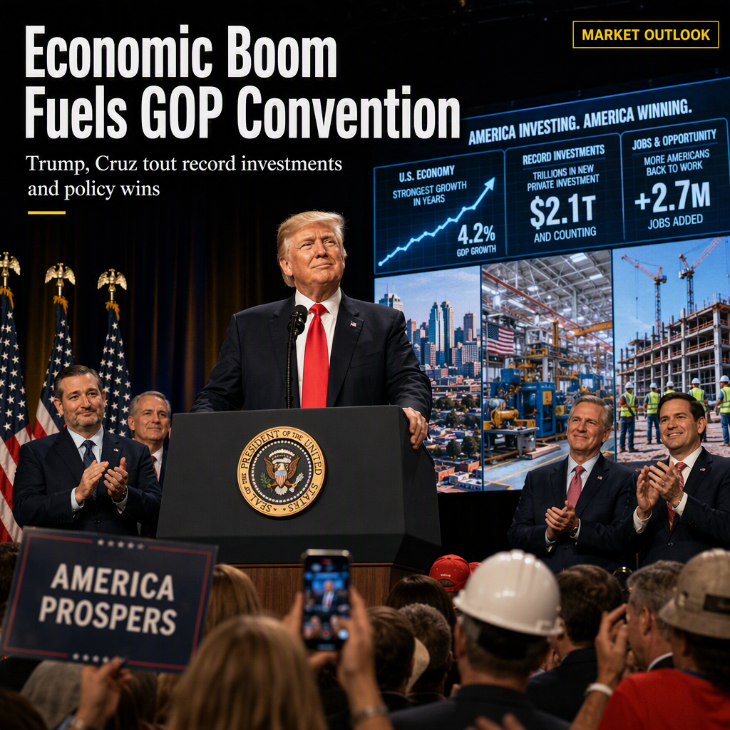 Trump Highlights Economic Boom and Record Investments Ahead of GOP Midterm Convention
