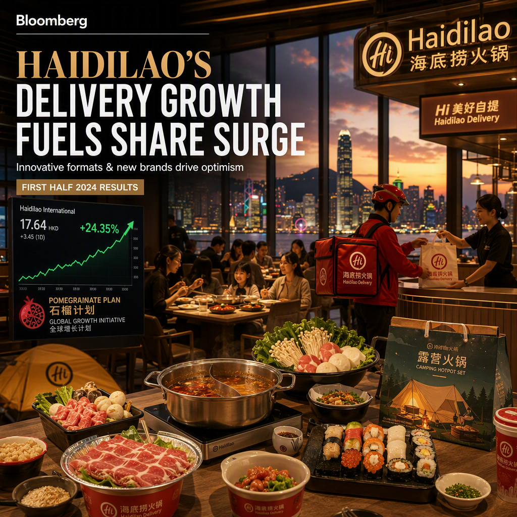 Haidilao Shares Surge as Delivery Revenue and New Restaurant Brands Drive Strong First-Half Growth