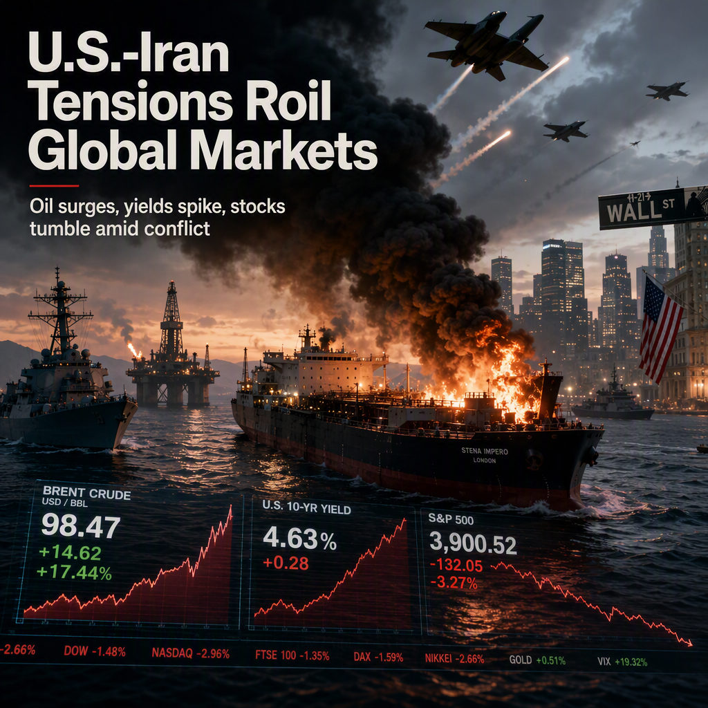 U.S.-Iran Escalation Triggers Oil Price Surge, Treasury Yield Spike, and Stock Market Selloff
