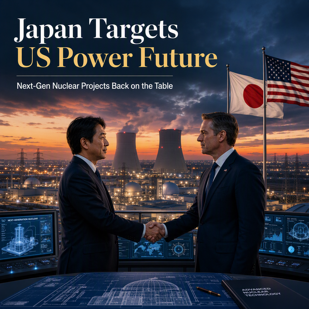 Japan Eyes Power Sector Investments in US, Including Next-Gen Nuclear Projects